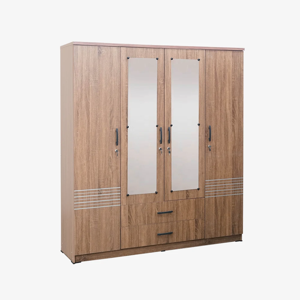 Lemari-4-pintu-ALD-8115L-walnut-BLINK-Jasmine-furniture